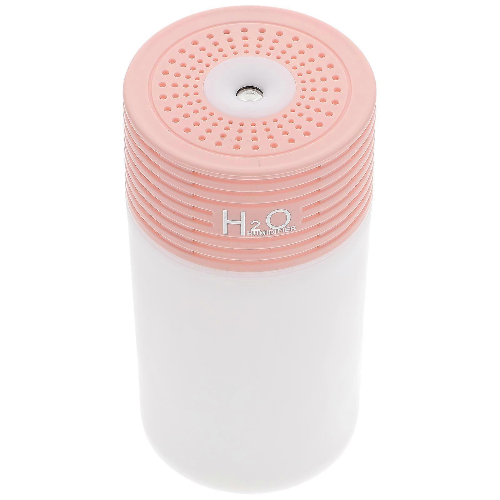 Mini USB Car Humidifier Pink ABS PET Material Creative Design Practical Mist Maker 1Set