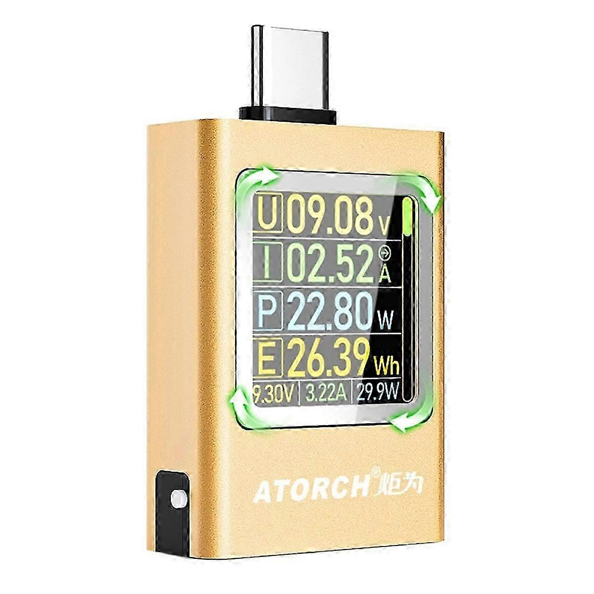 ATORCH AT085 DC 4.5-50V PD3.1 Digital Display Voltage Ammeter