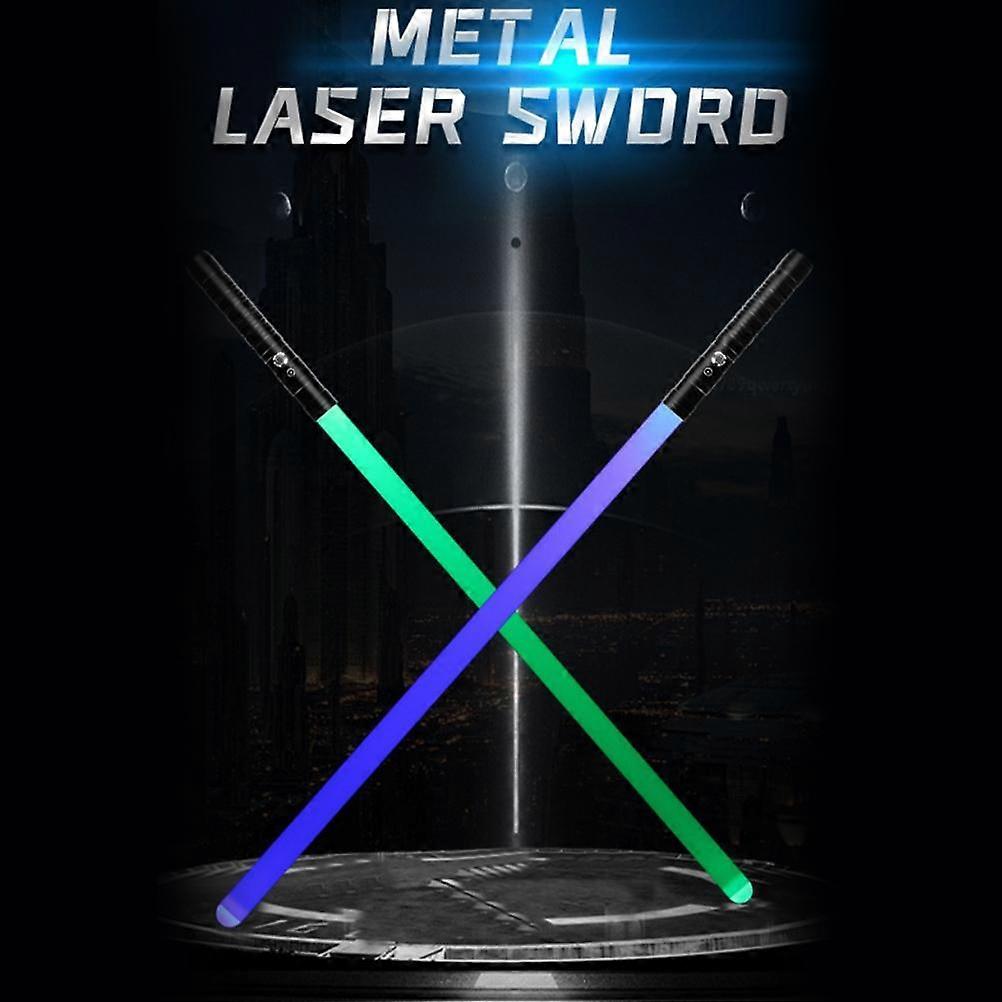 Épée à double tranchant Épée lumineuse 7 couleurs Épée de duel modifiable