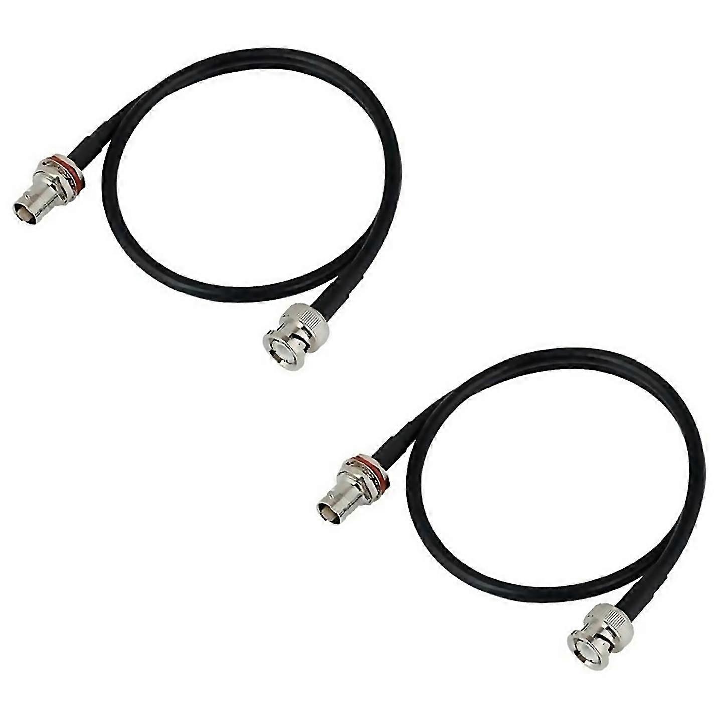 Wireless Microphone Antenna Extension Cable 2ft With Bnc Connector 2pack For Rack Mount Systems