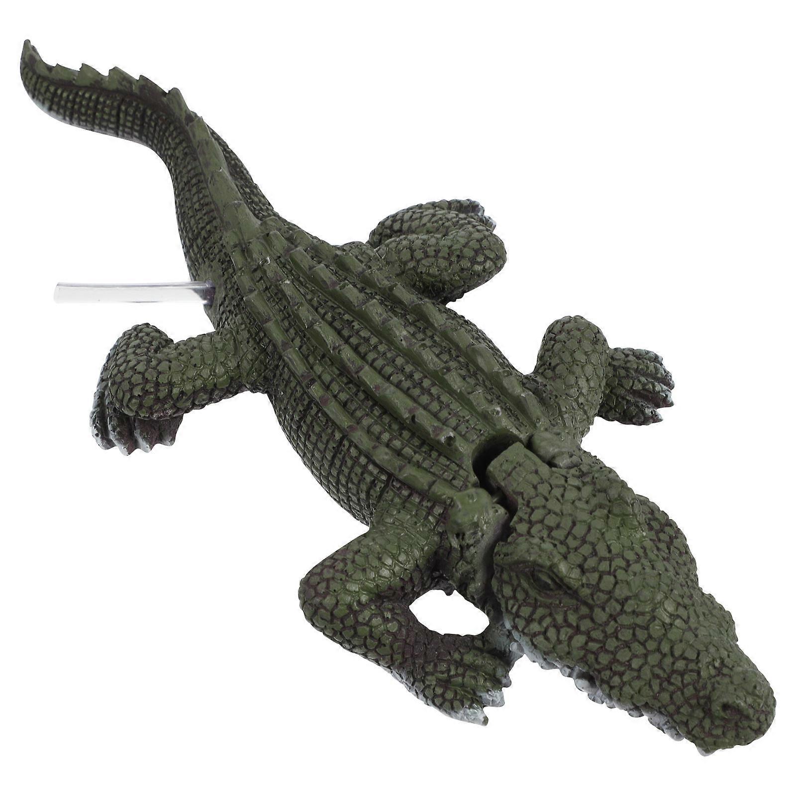 Reptile Tank Accessories 1Set Simulation Resin Model Imagination Development For Kids Decoration 21X9CM Green