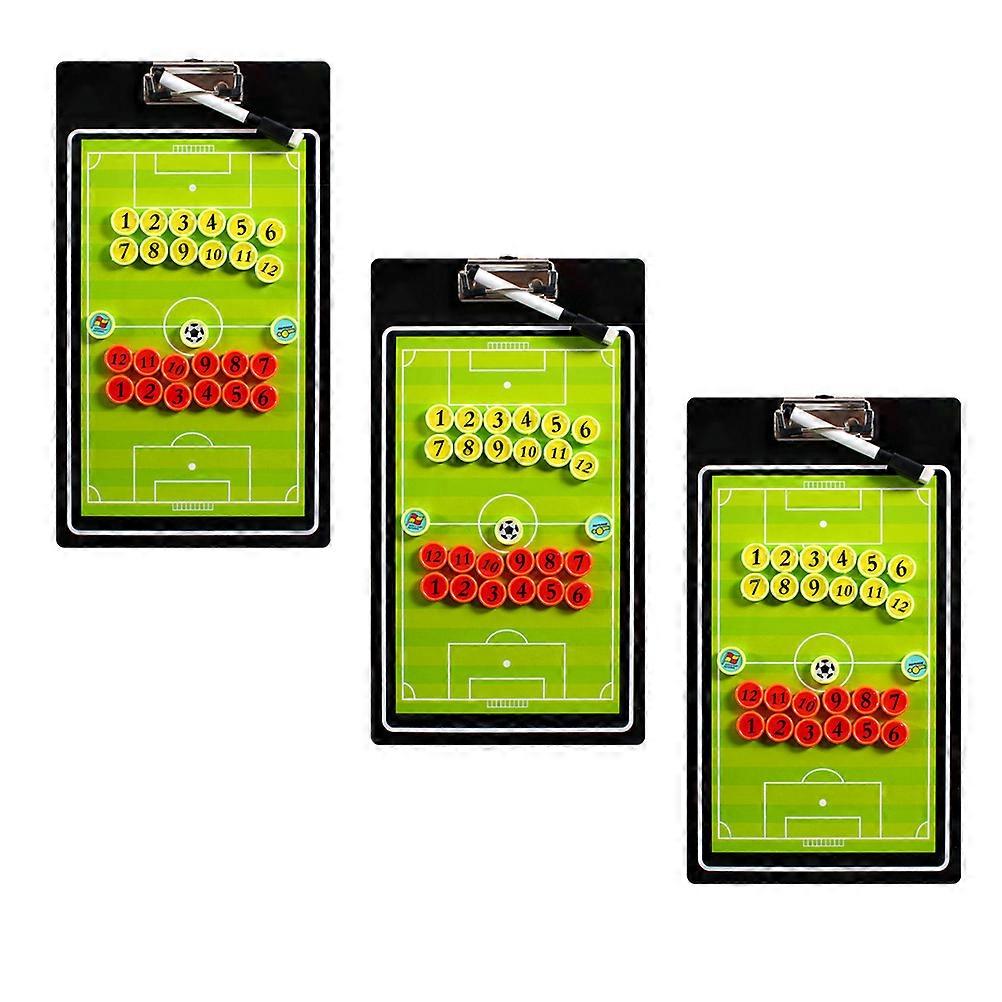 Magnetic Football Coaching Board Clip Board with Magnetic Number Chess Pieces