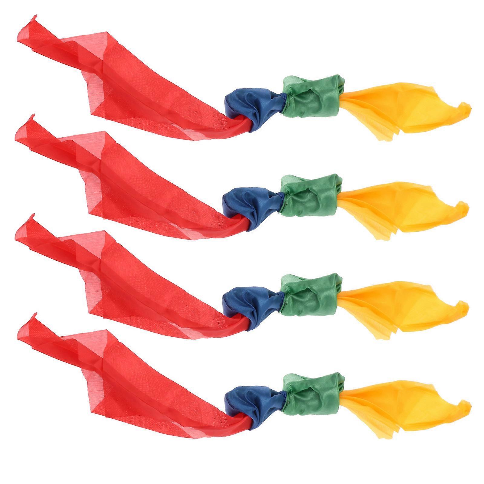 Bright Colour Scarves Gimmick Tool 4Pcs Premium Performance Assorted Color