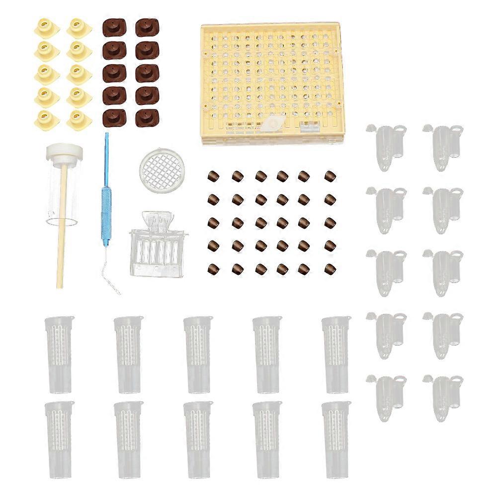 Queen Rearing Equipment Set Perfect For Mating And Egg Laying With Rectangular Bee Cell Cups Kit For Beekeeping 1 Set