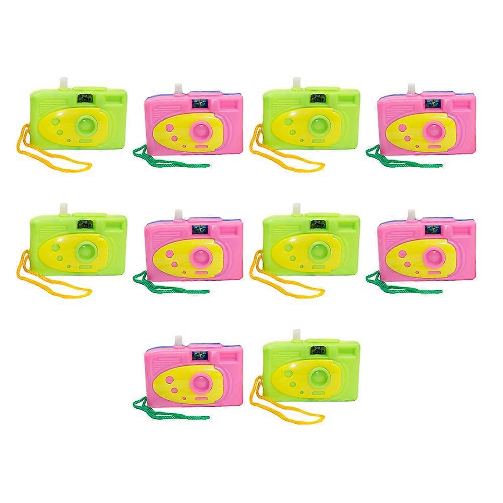 10Pcs PVC Cartoon Camera Toys for Kids Assorted Color Parent Child Interactive Gifts 3.5x2.5x1.5