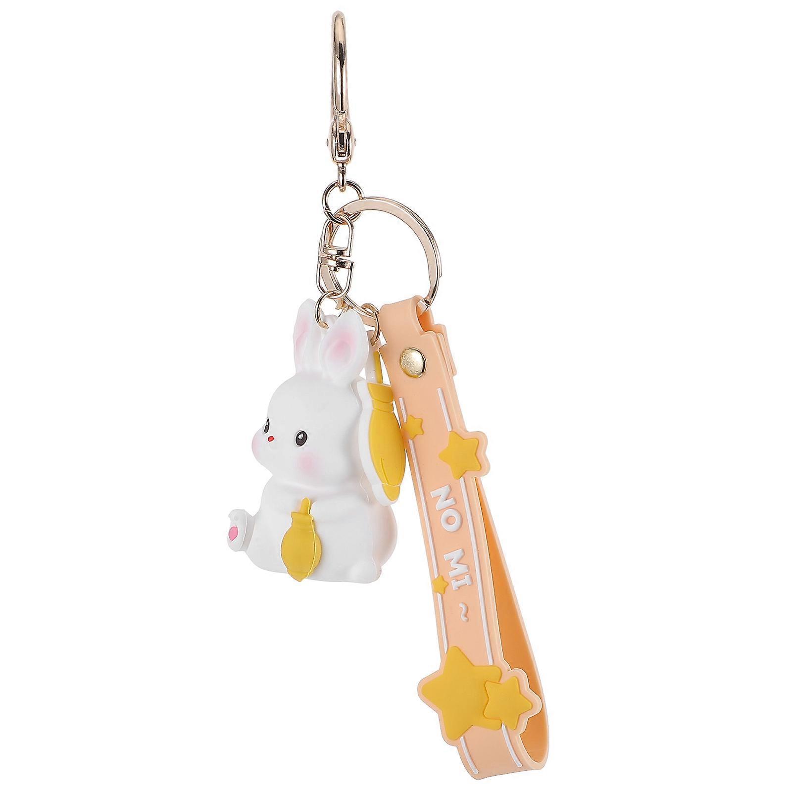 Cute Bunny Keychain Design For Collectors Daily Use Cute Keyring 21X4CM Functional Bag Hanging 1Pcs