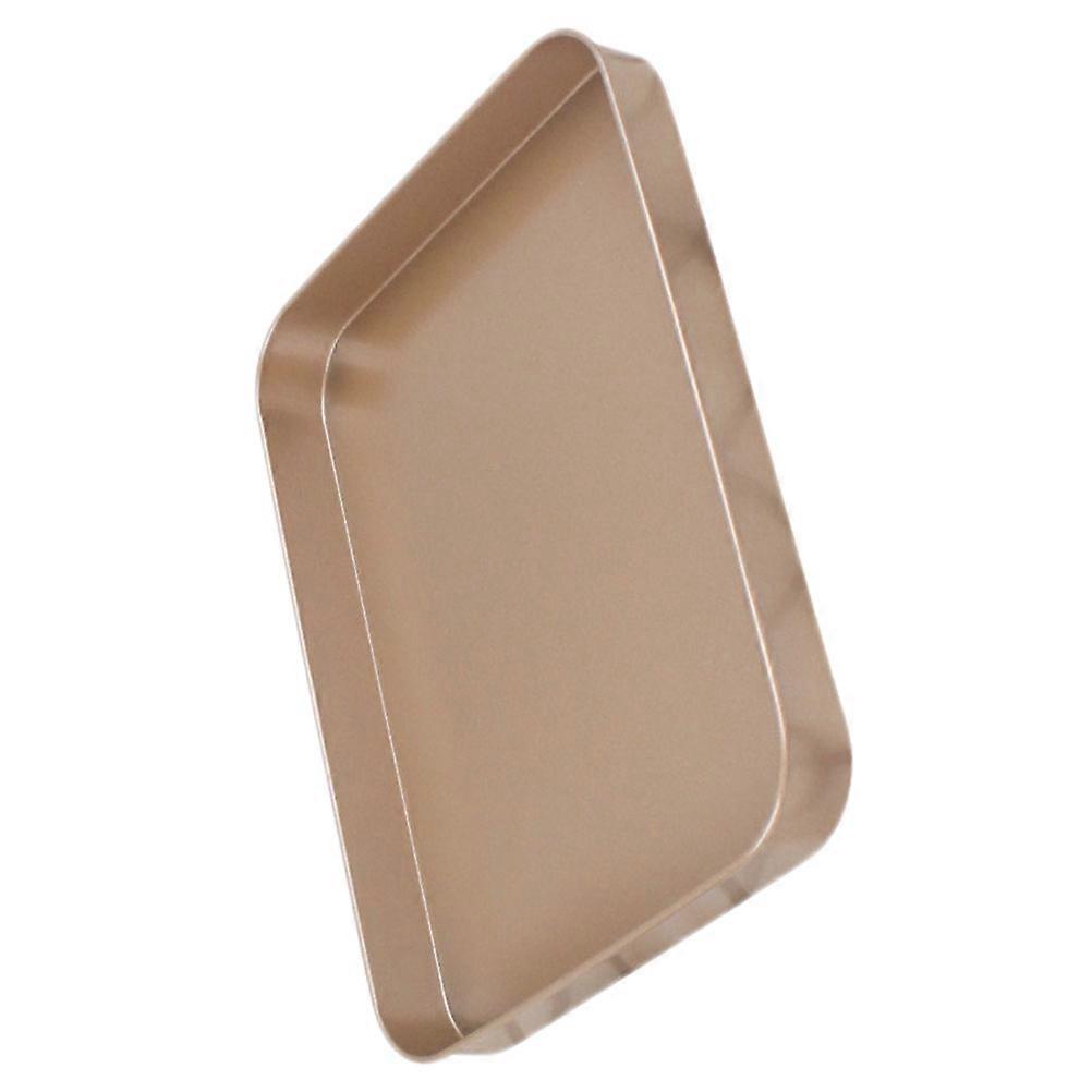 Rectangular Baking Pan 10 Inches Non-stick Bakeware for Home Kitchen Golden Color Design 1Set