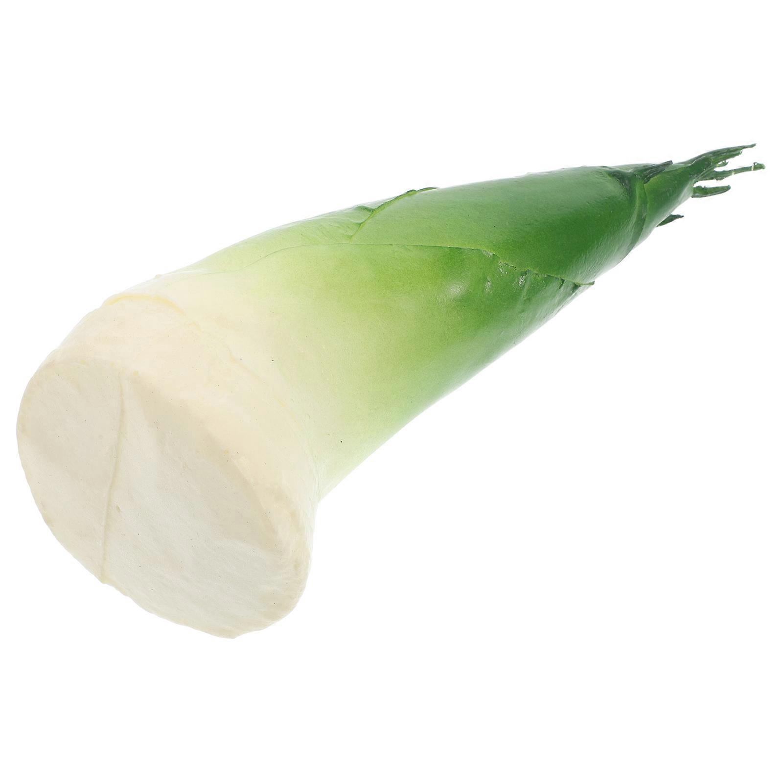Lifelike Artificial for Decor Realistic PU Material Green Color Photo Props 7 Inch