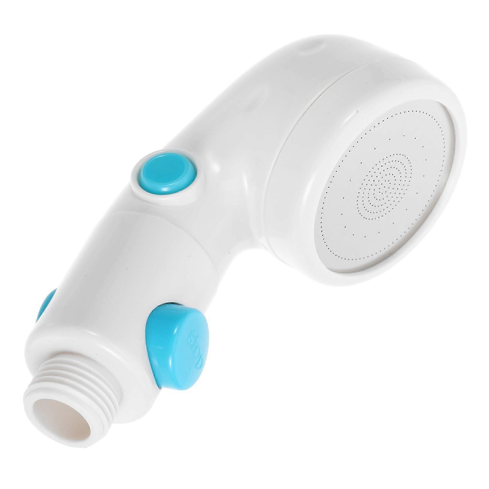 Handheld Shower Head With High Pressure And Pause Function Removable Comfort Grip Water Stop Button For Quick Shut Off