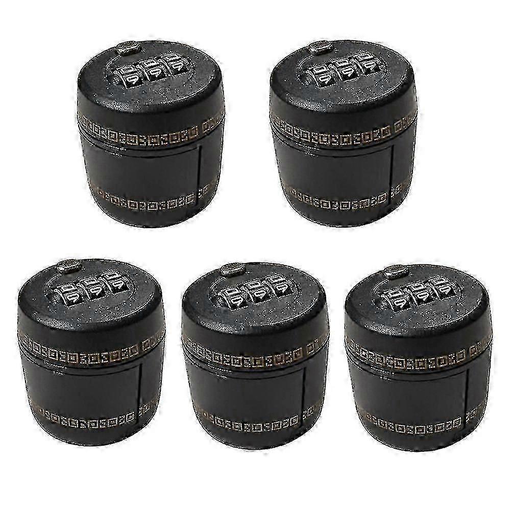 5pcs Bottle Password Lock Combination Lock For Wine Liquor Whiskey Bottle Wine Stopper Vacuum