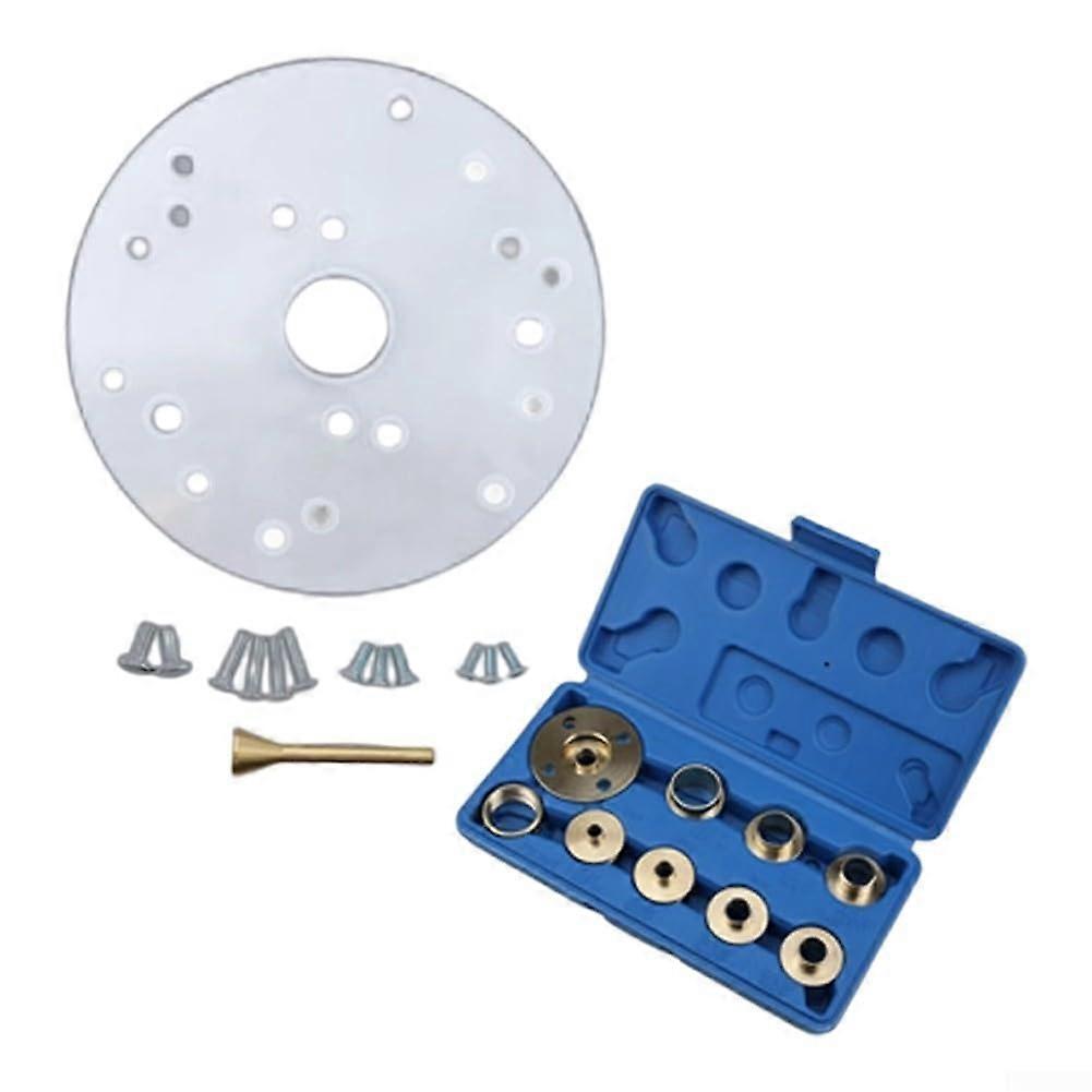 Router Base Plate With 10 Brass Guide Bushings For Precise Routing And Universal Compatibility
