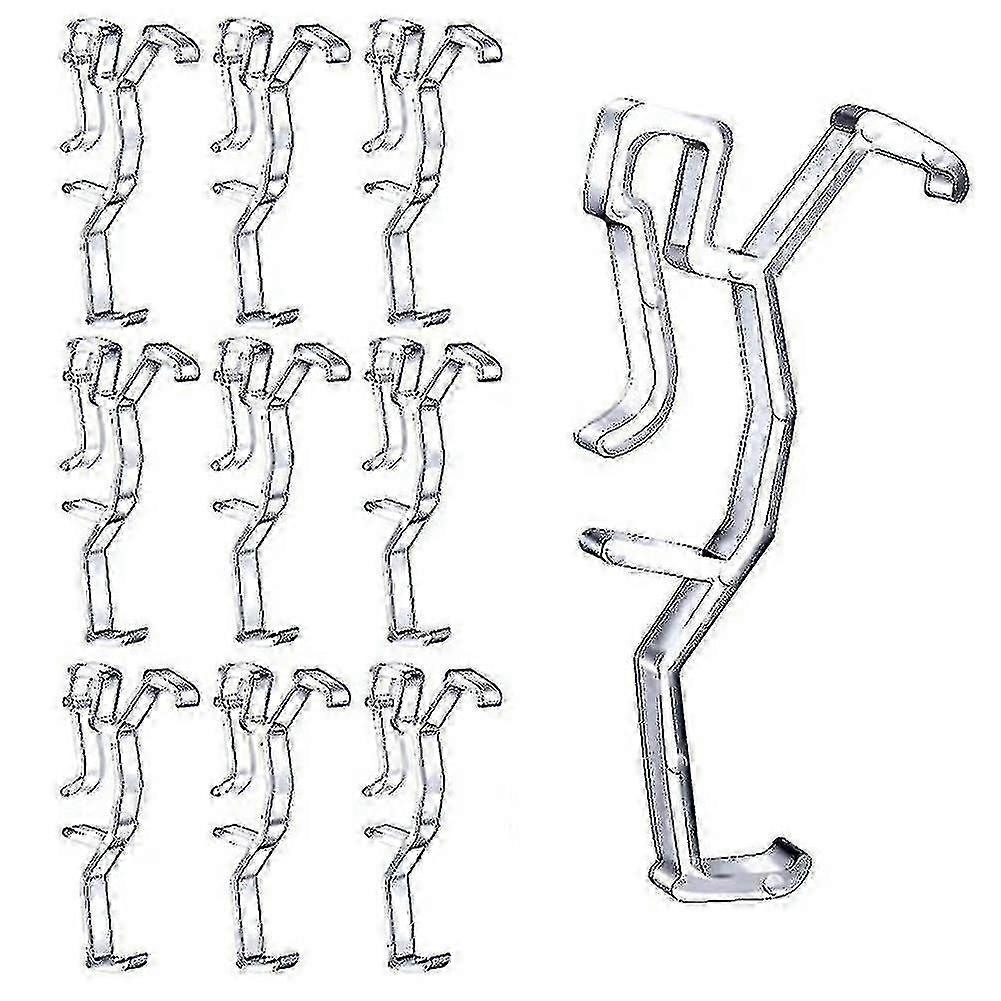 Exquisite Clear Plastic Valance Clips for Blinds 2in Universal, Durable Hidden Snap-On Retainer