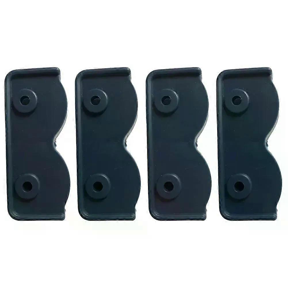 4pcs Tent Bracket Replacement Connector Spare Support Rectangular Bracket Black Plastic Garden Awning Connection Holder