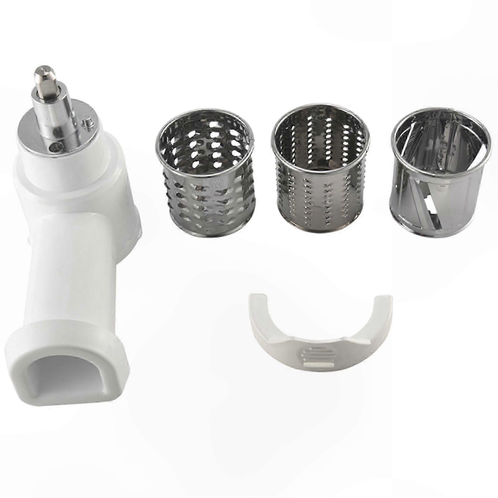 Kitchen Attachments for Stand Mixers: Vegetable Slicer, Shredder, and Cheese Grater Combo Tool Accessory Set