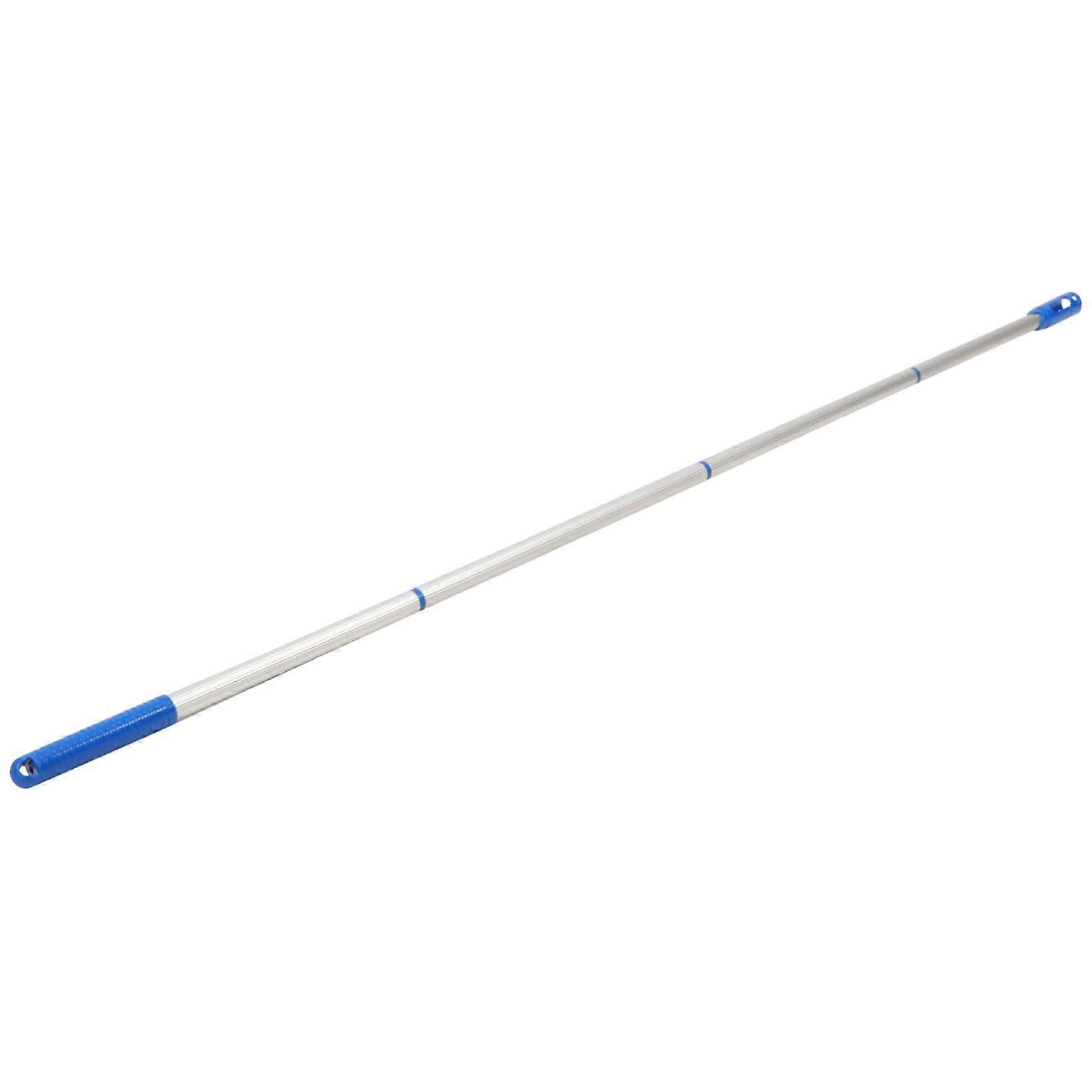 1piece aluminum swimming pool cleaning pole, telescopic, compatible with skimmer, lightweight and ergonomic for efficient pool cleaning.