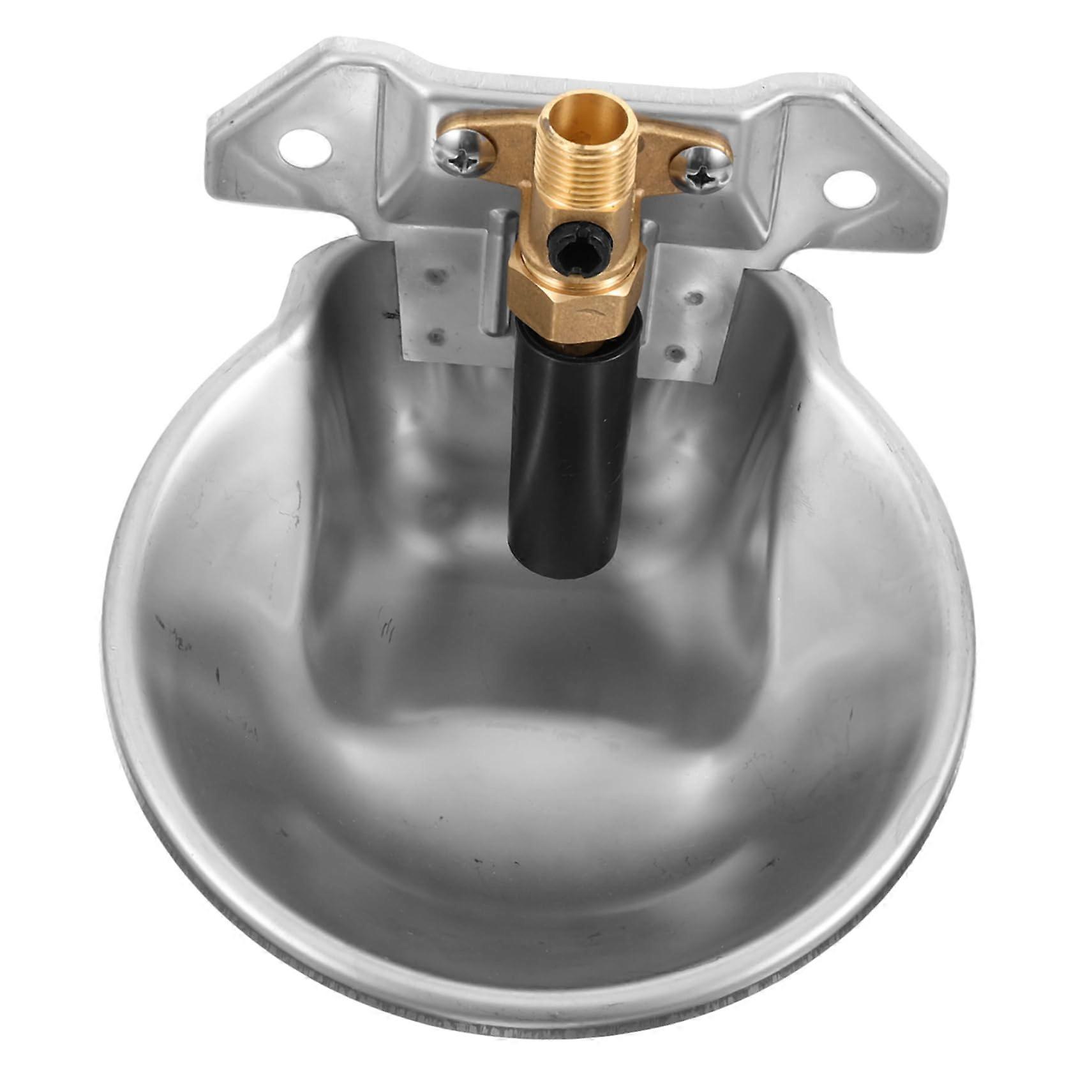 Durable plastic drinking trough for pigs and goats