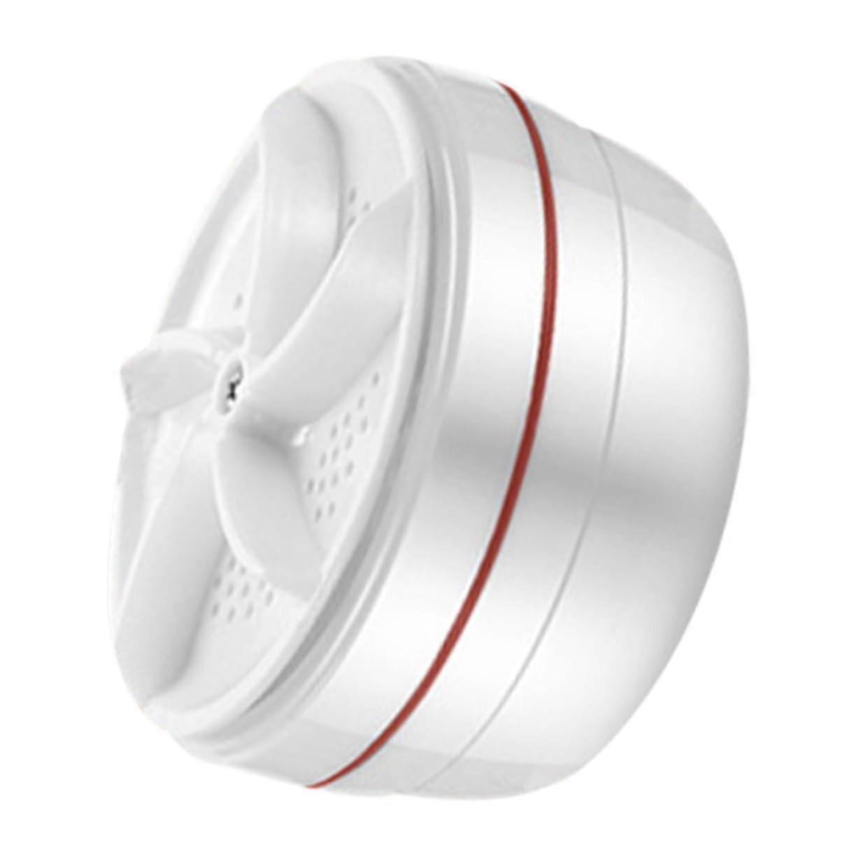 Mini Washing Machine for Sink, Portable Turbo Cleaner for Underwear and Socks, 9.00x9.00x5.30cm, White