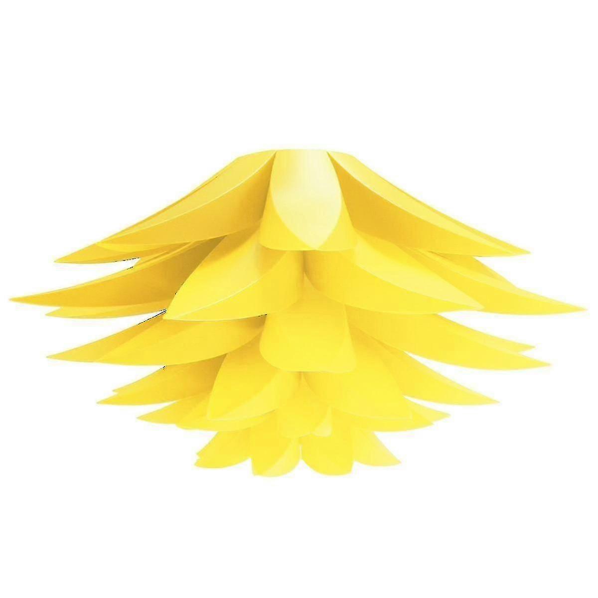 Lotus Lamp Shade - Installation Pendant - Ceiling Light - E27 Socket Kit With Ceiling Bracket - 50cmx30cm (yellow)