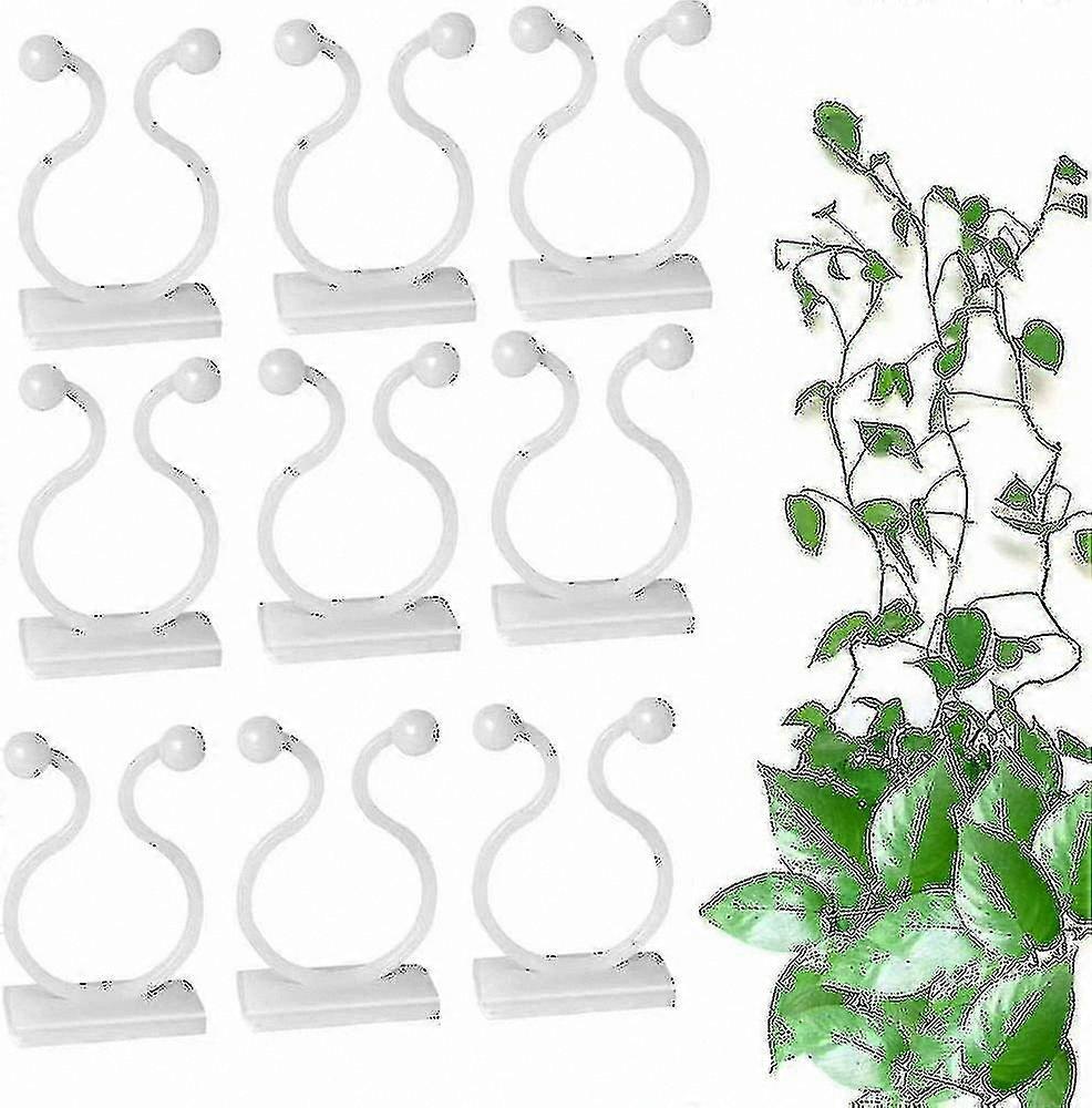100 Self-Adhesive Plant Support Clips for Garden Vines & Cable Fixing
