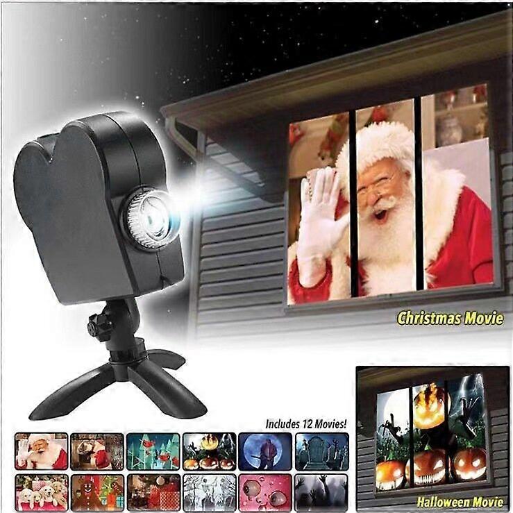 Halloween Christmas Holographic Projector Window Projector Led