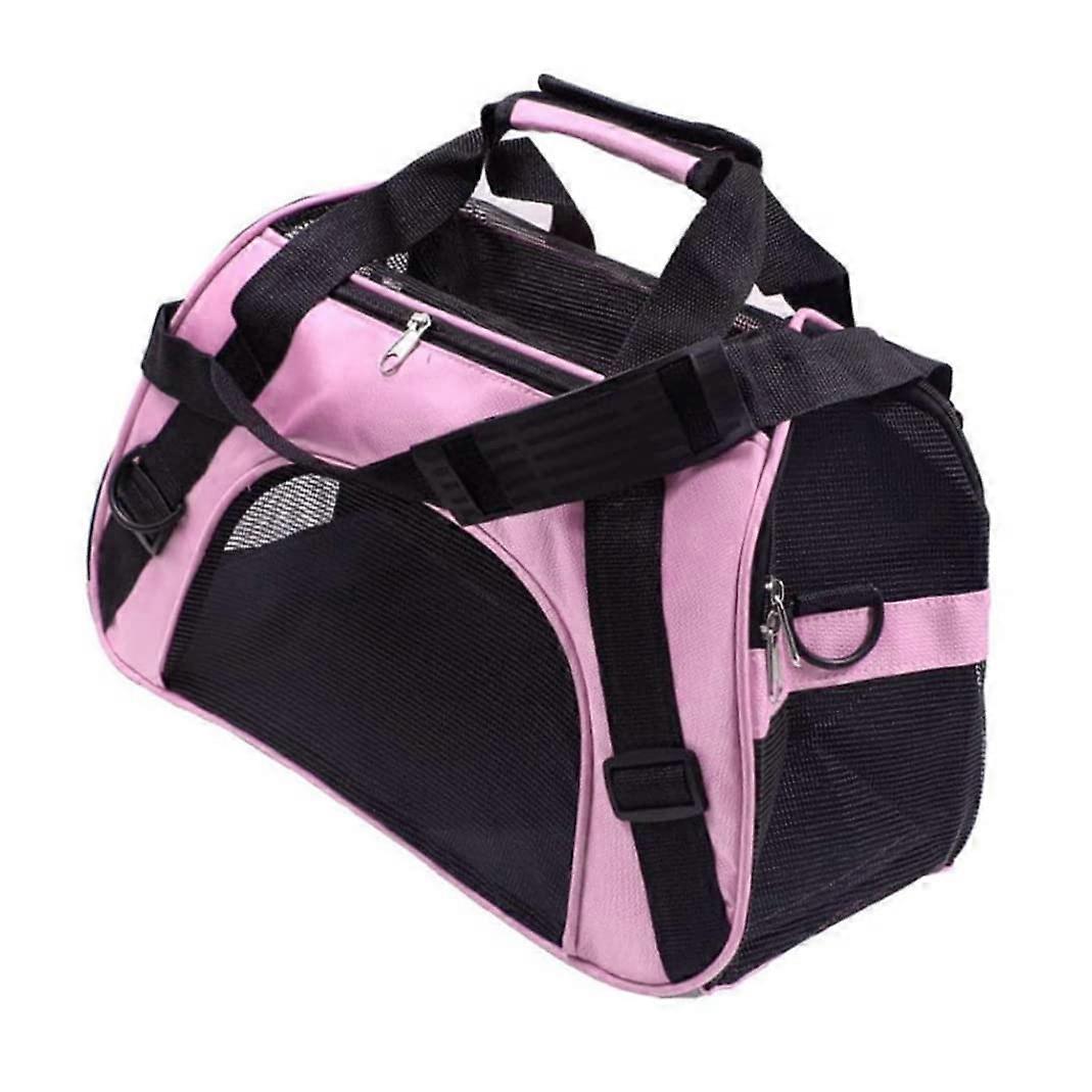 Dog Cat Carrier Bag Breathable Travel Pet Carrier With Mesh Handles And Shoulder Strap Size M