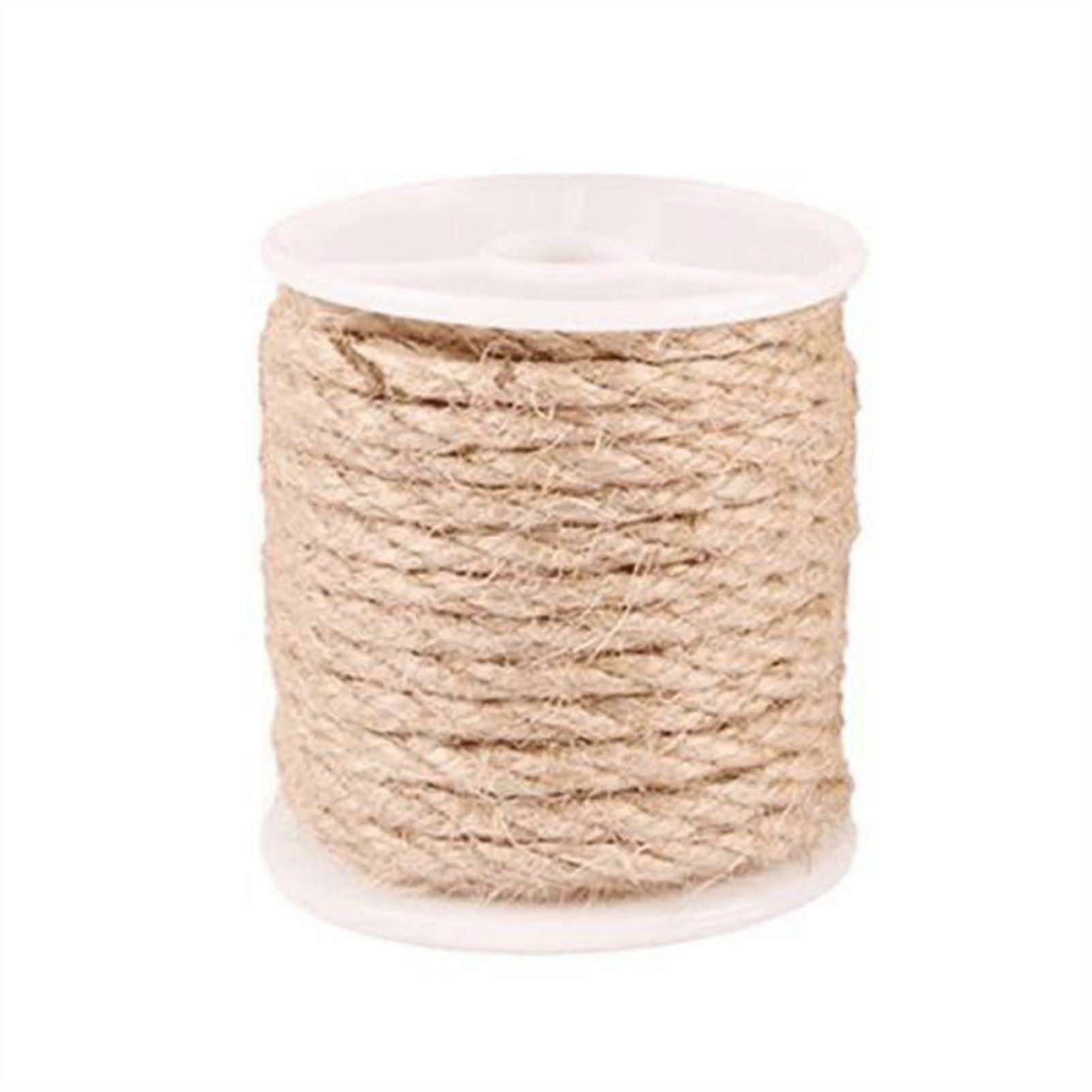 Jute Rope 10M Natural Burlap Hessian, For Gift Wrapping and Crafts, Eco Friendly, Diameter Options 4/6/8/10mm