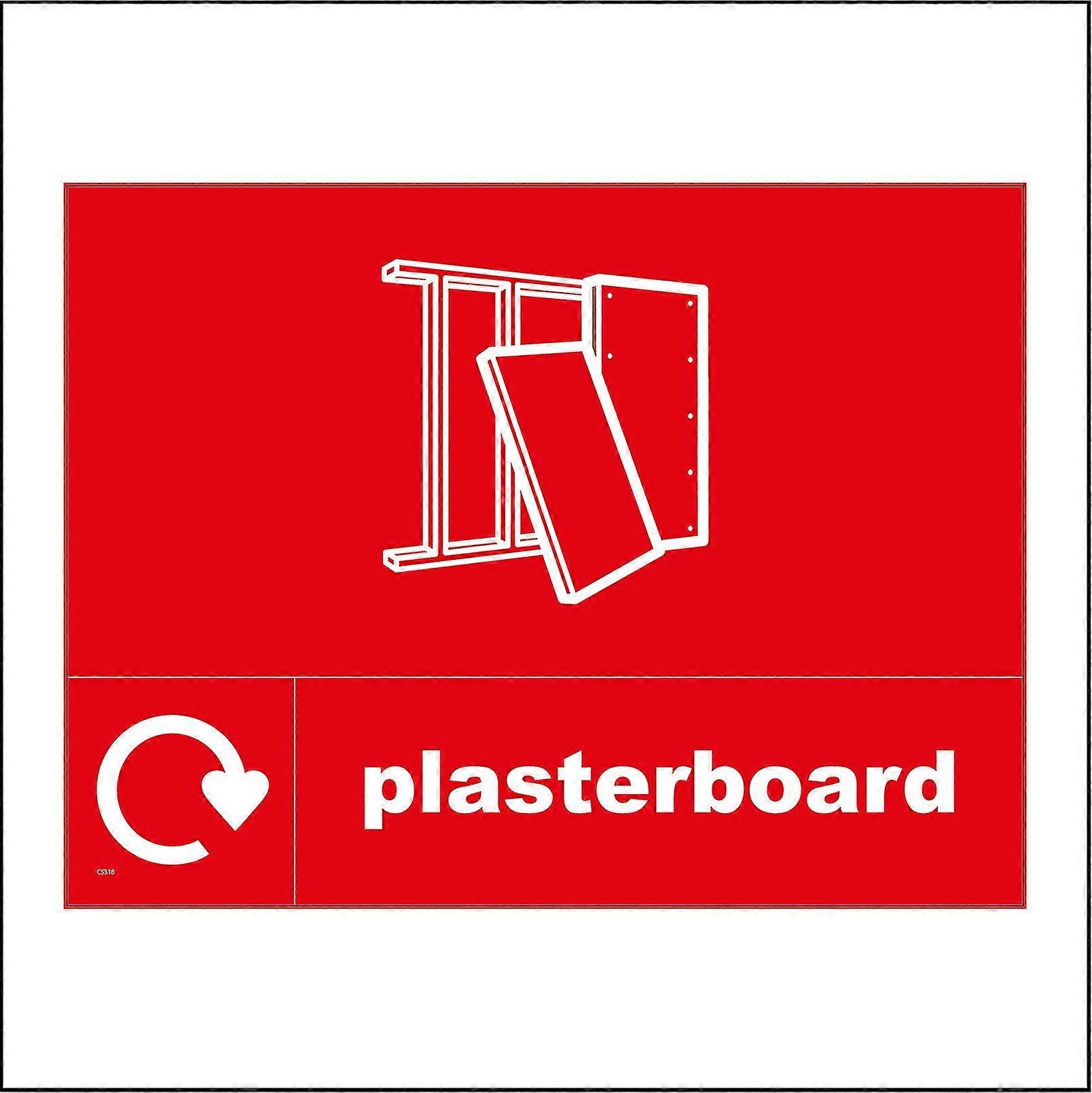 CS318 Plasterboard Recycling Walls Ceiling Sign with Boards Frame ...
