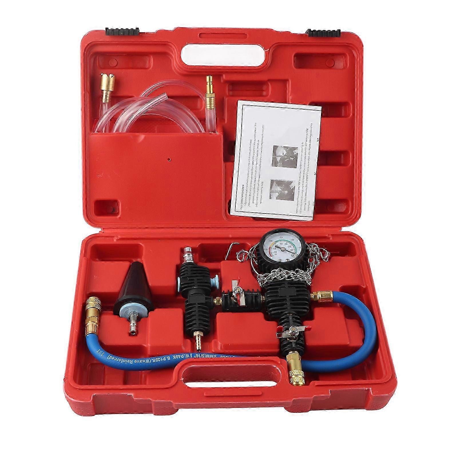 Vacuum purge tool kit for car cooling system maintenance