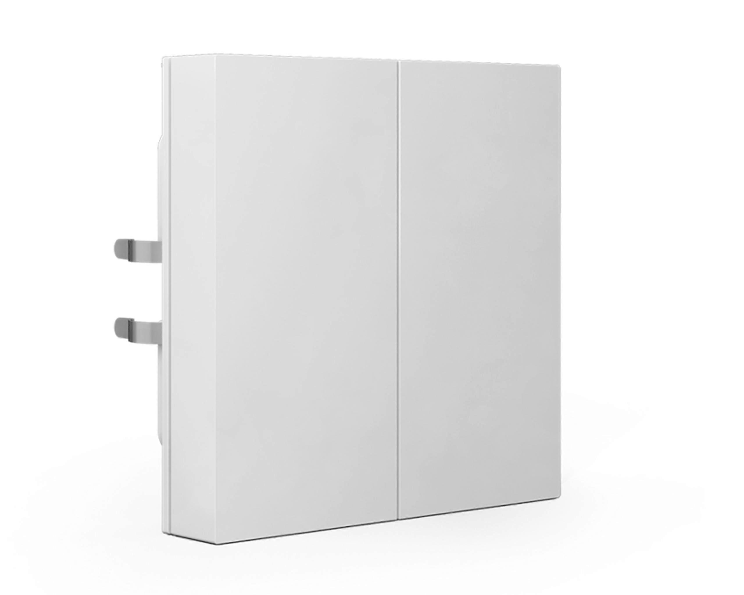 KNX Taster Light 55 Basic 2fach, reinweiß glänzend
