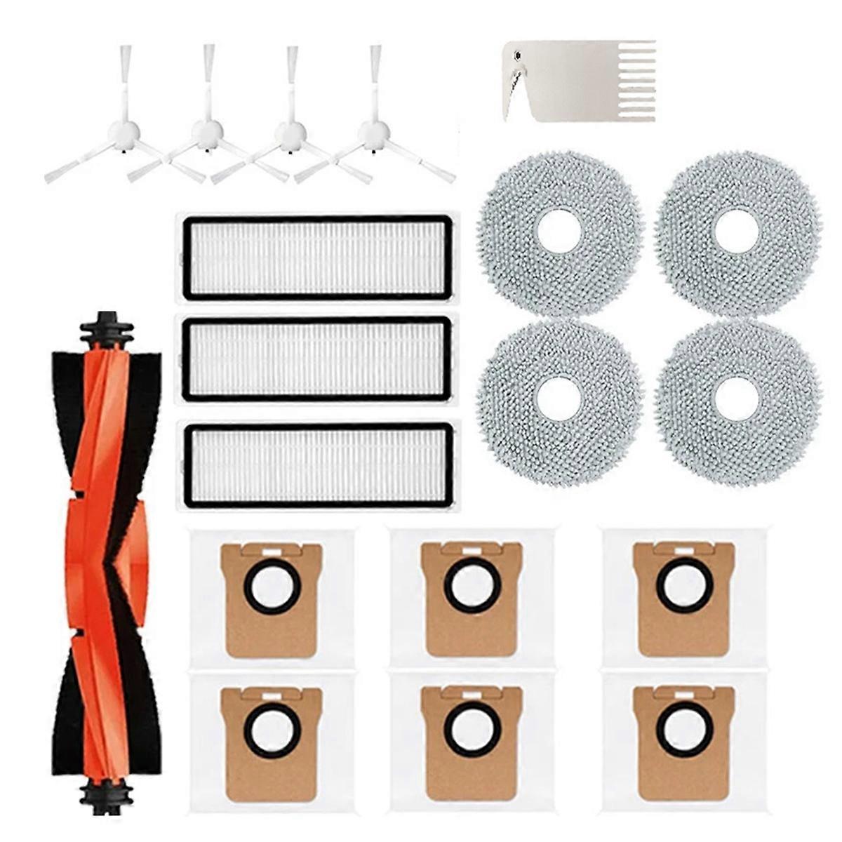 For Robot Vacuum Cleaner X20+/X20 Plus Main Brush Side Brush Filter Dust Bag Vacuum Cleaner Replacement Parts