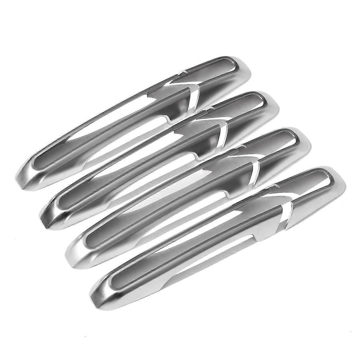 Outer Handle Decorative Frame Car Door Outer Handle Protective Decorative Frame for Silver-Gray