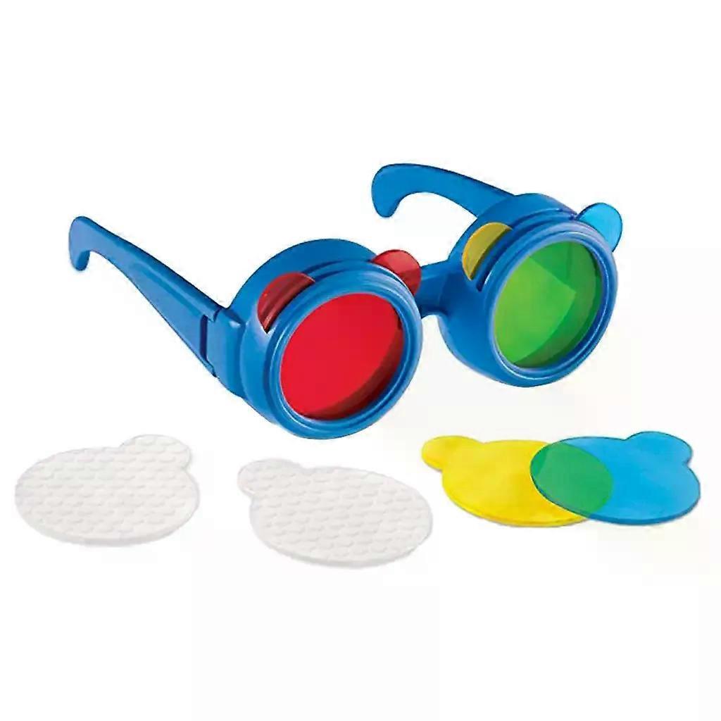 Kid Color Grading Glasses Puzzle Toy Three Primary Colors Optical Principle Physics Gadgets Science Research Experiment Kit Toys