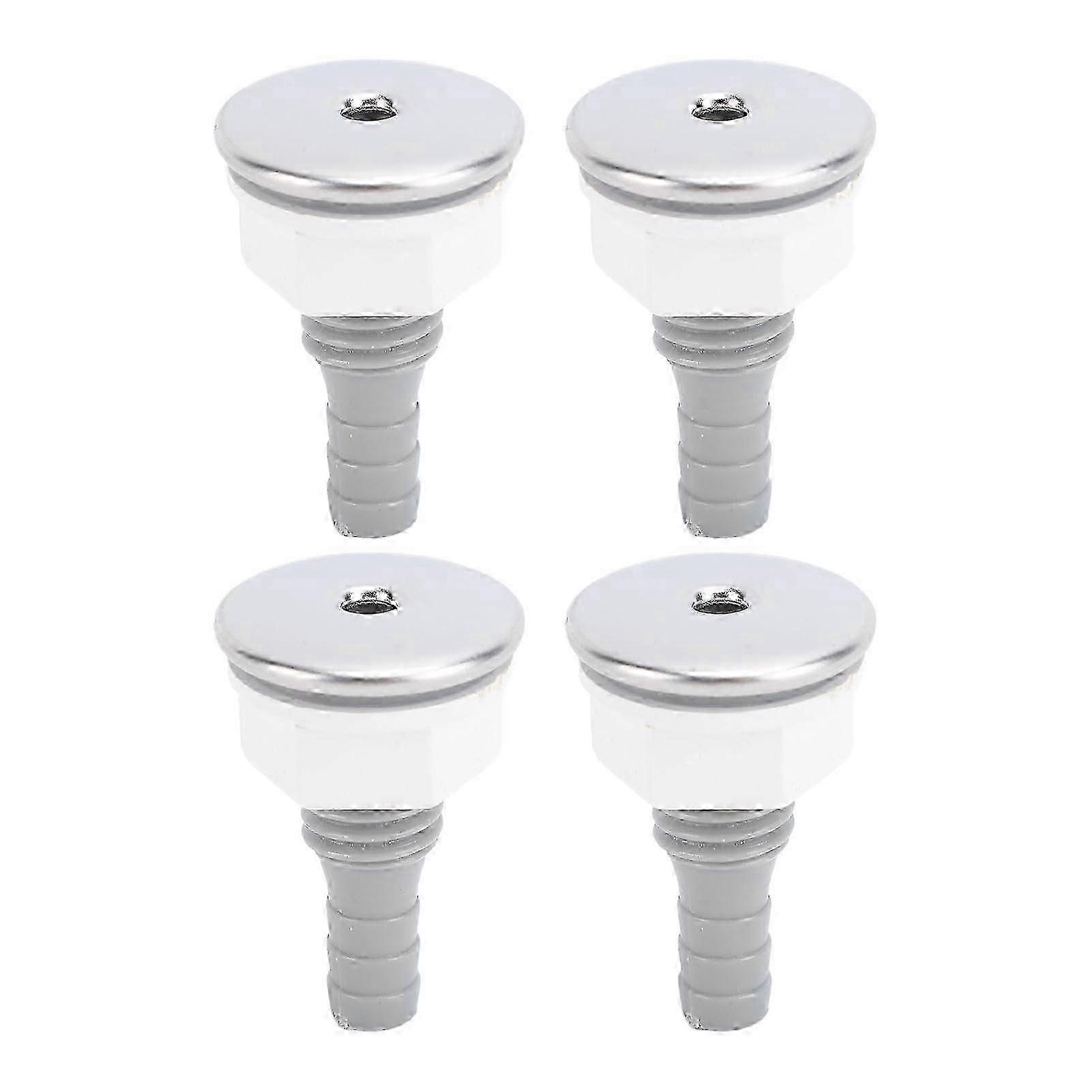 4st Badkar Luftbubbla Jet Munstycke PVC SPA Badkar Rakt Bubbla Munstycke för Pool Tillbehör - KM