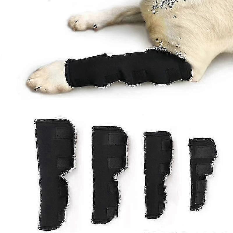 1pc Dog Hock Brace Sleeve Pet Supportive Compression Leg Joint Wrap Protector -GS