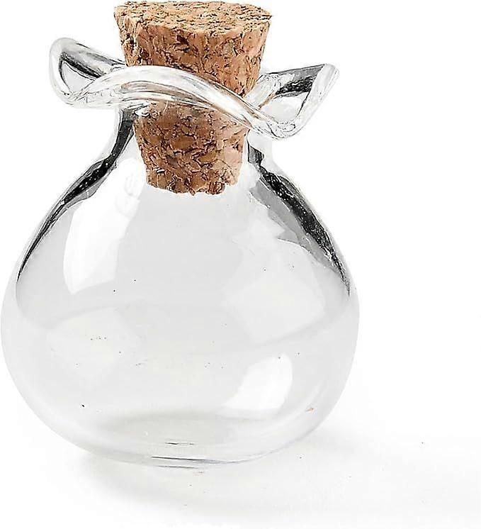 10pcs Mini Glass Bottles: With Cork Stoppers Clear Empty Small Message Bottle Crafts Storage Container For For Diy Art Crafts Projects Wedding Favors