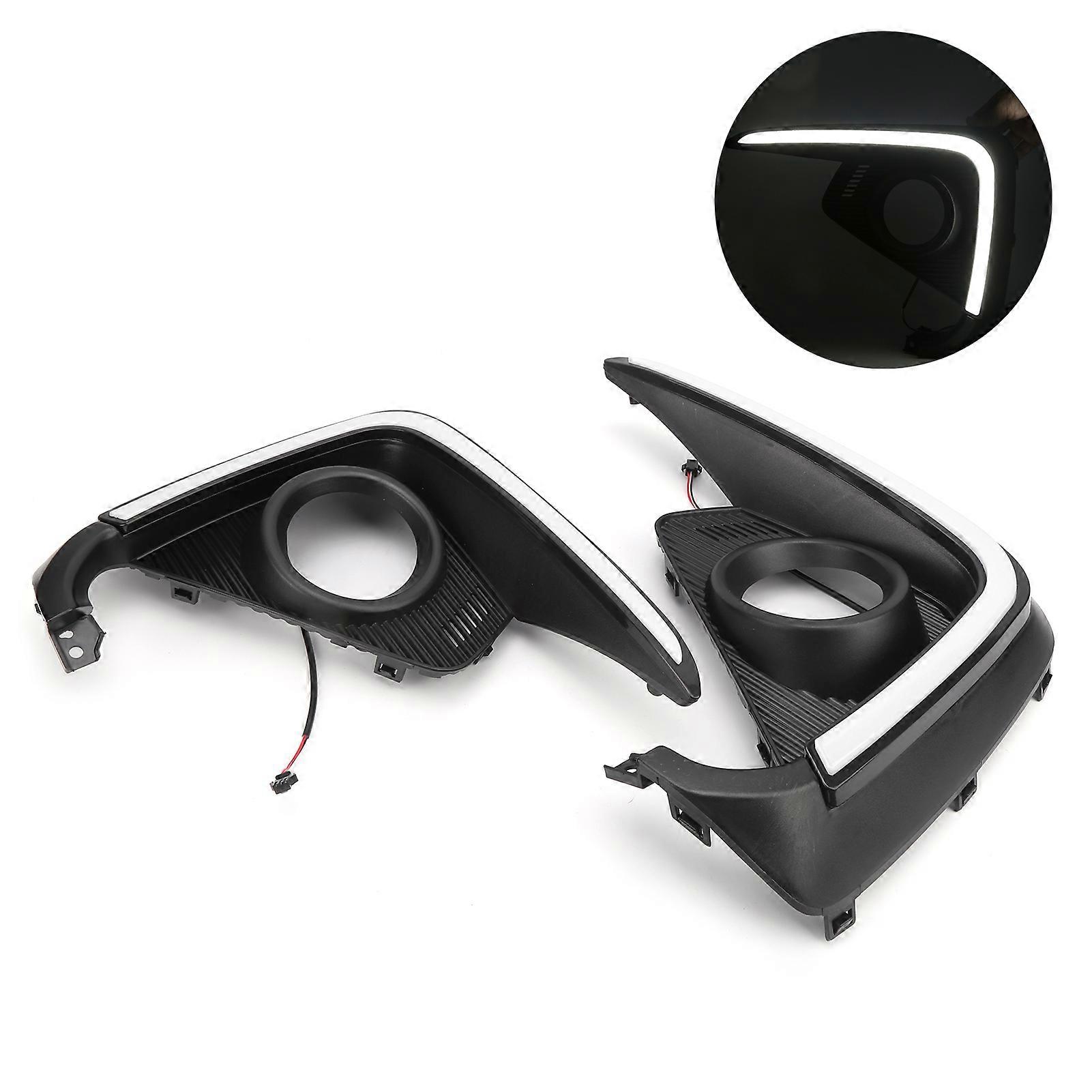 LED Daytime Running Lamp Dynamic Turn Signal White Yellow Light Replacement for Suzuki Ertiga 2018-2020