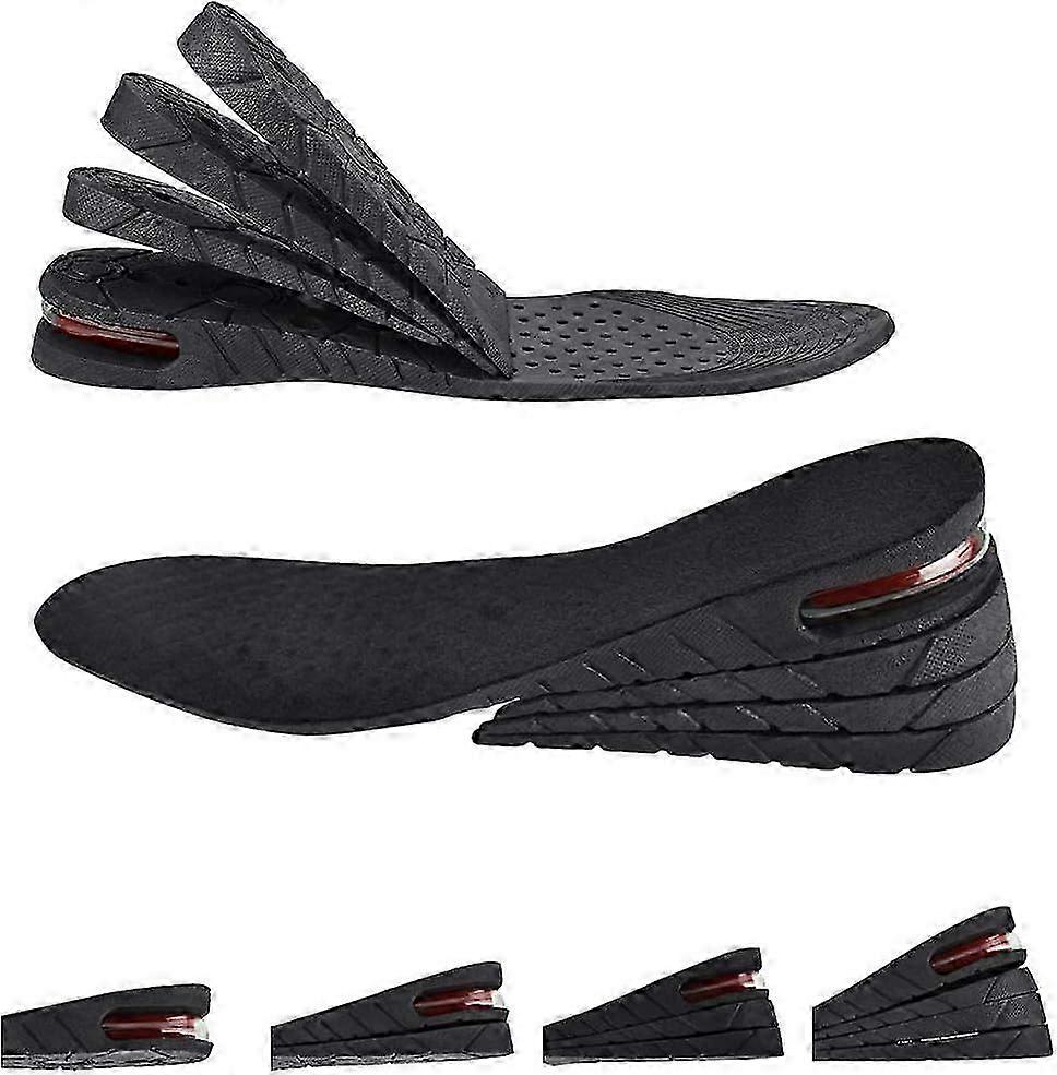 4 Layer Height Increase Insole Unisex Air Cushioned Shoe Insoles 3-7.5cm