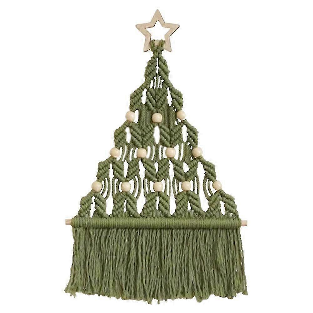 Hand-woven tapestry Christmas tree pendants