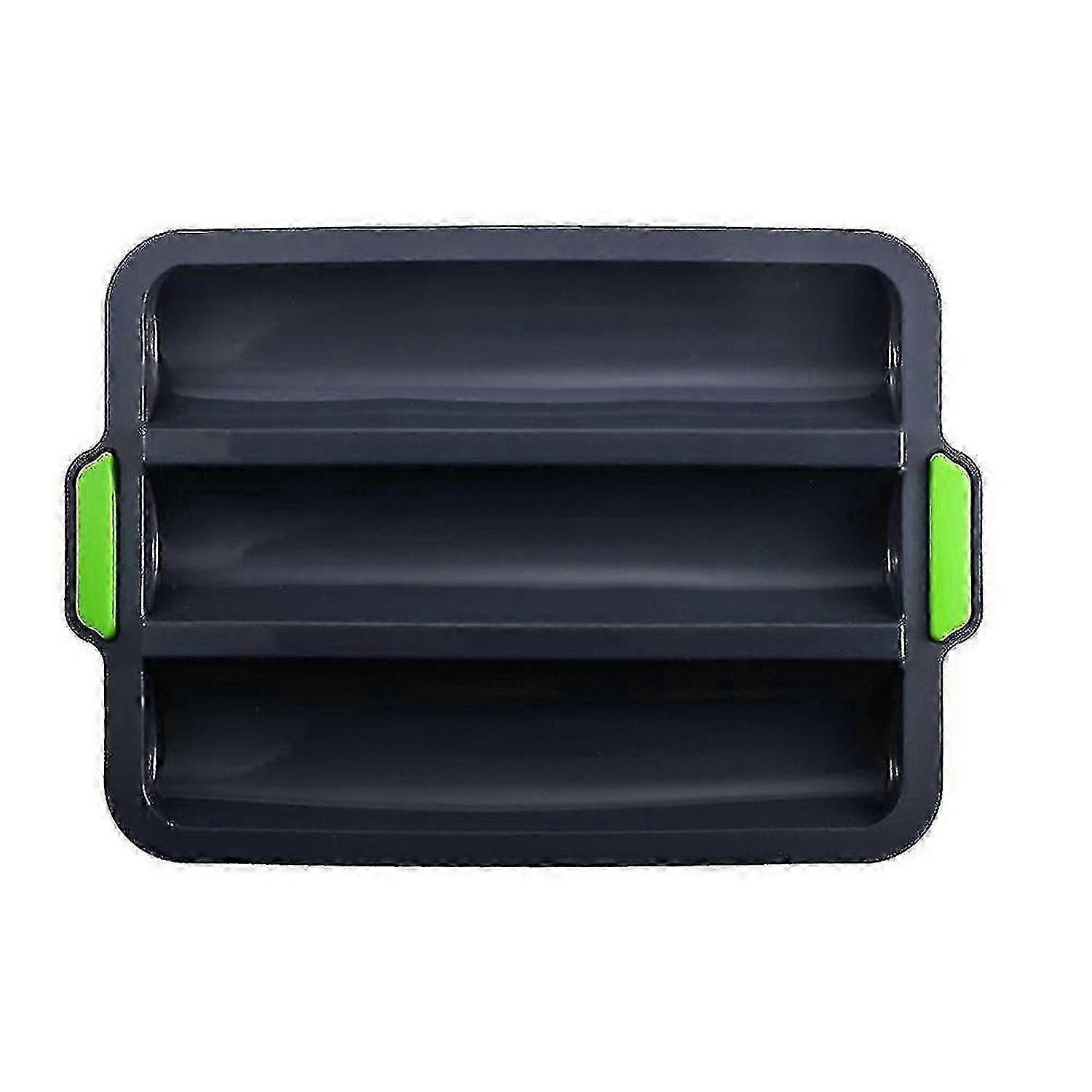 Nonstick Silicone Baguette Pan For Bread Baking 3 Wave Loaves