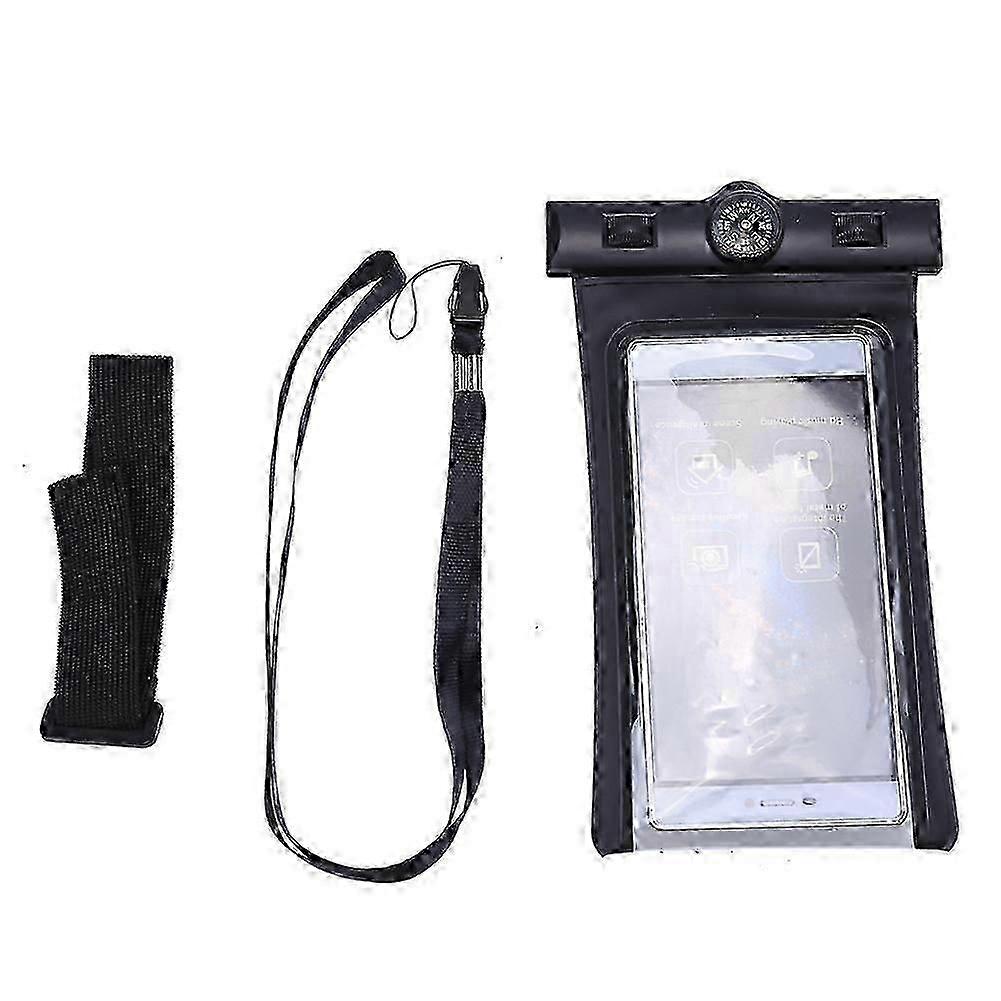 Exquisite Waterproof Pouch Arm Band With Compass Touch Screen Diving Phone Bag for 5.5" Smartphone