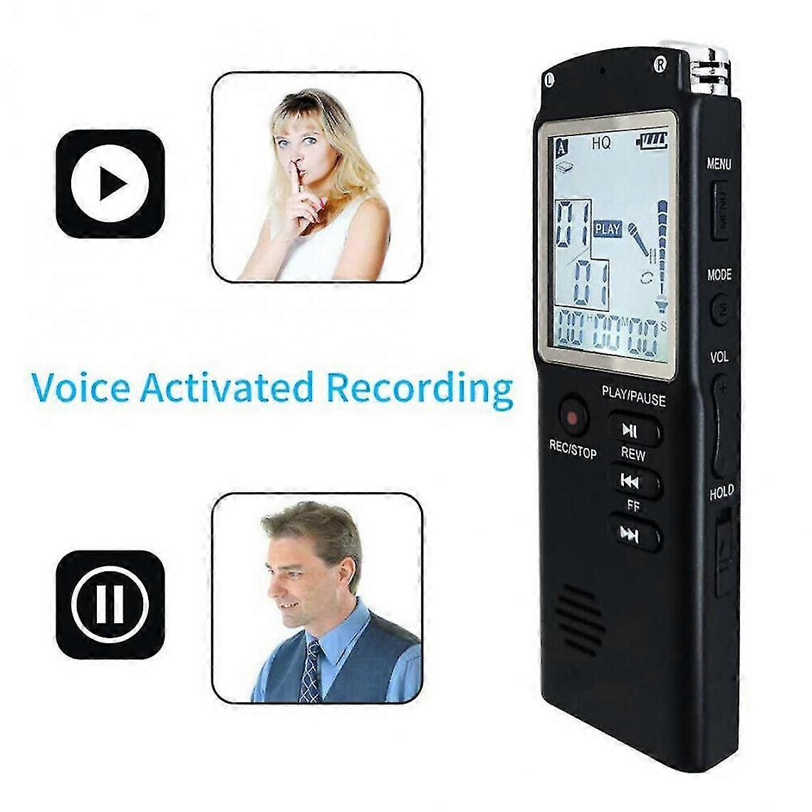 32gb Tape Recorder, Usb Tape Recorder, 96 Hour Professional Tape Recorder, Digital Audio Vcr, Wav, Mp3 Player, 1536kbps | 2025