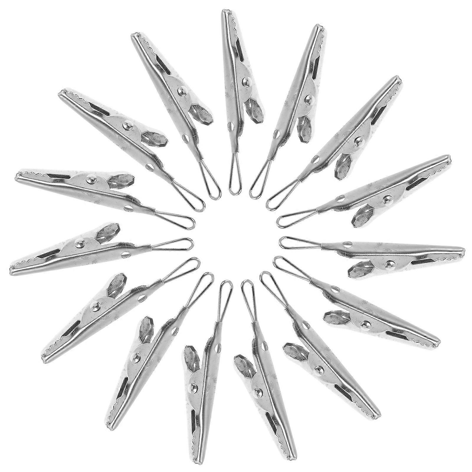 Electric Battery Test Clamps Metal Clips for Quick Connection 40Pcs