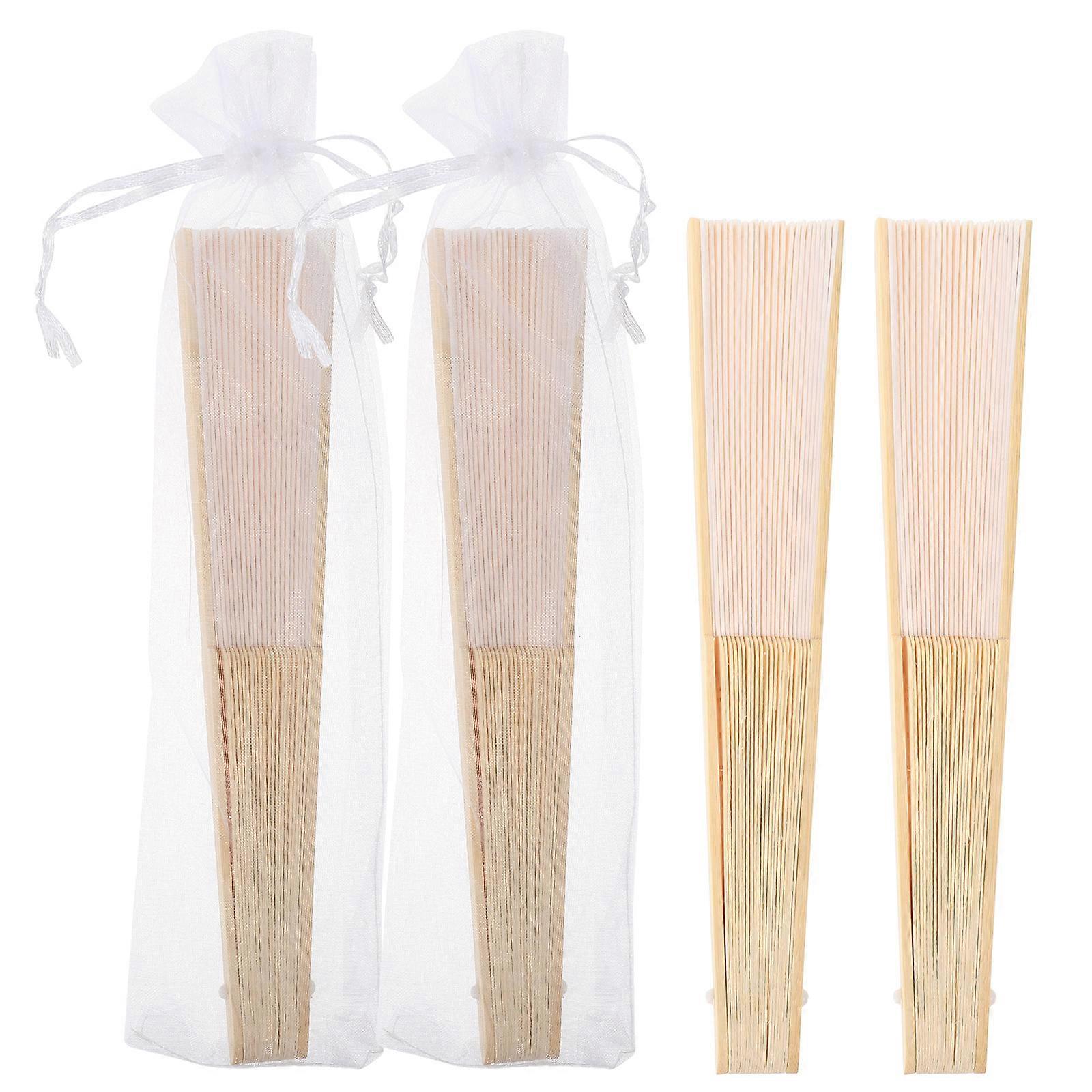 Chinese Style Folding Fan for Wedding Party 20Pcs Handheld Fans