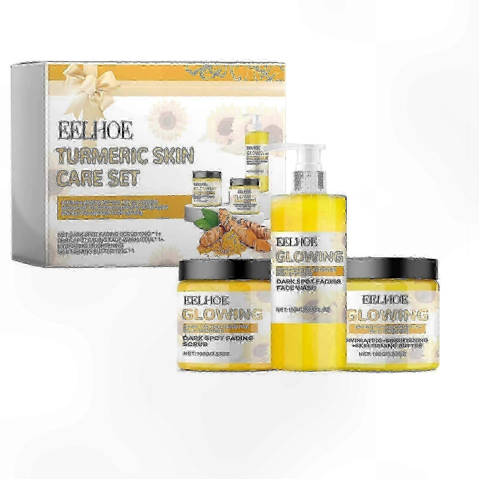 Moisturizing Curcumin Face Wash Kit for Anti-Aging and Shine Control - Skin Care Regimen