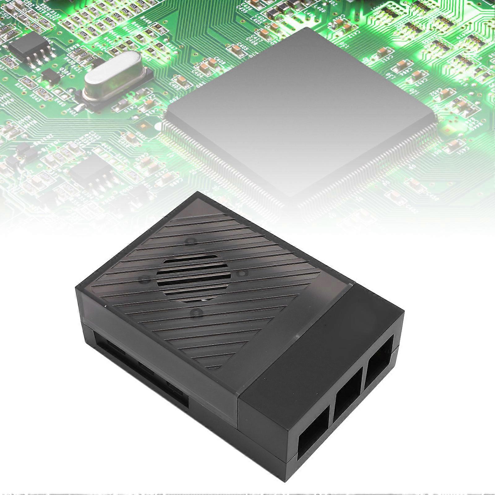 Protective ABS Case for RPi 5 with PWM Fan & Sliding Top Cover