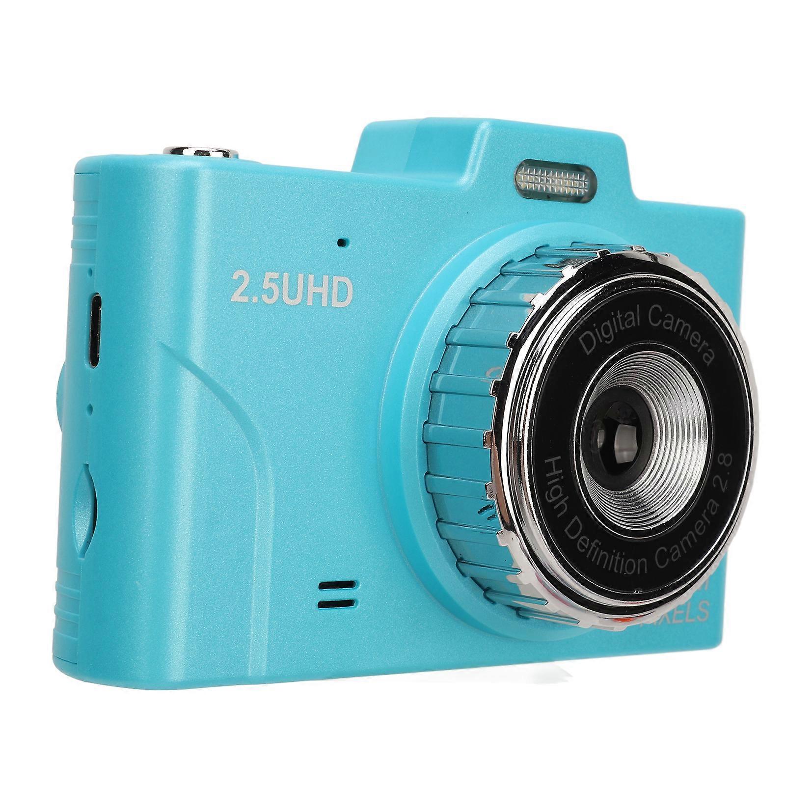 48MP HD Digital Camera 2.8" IPS Screen Blue Portable Kid Camera