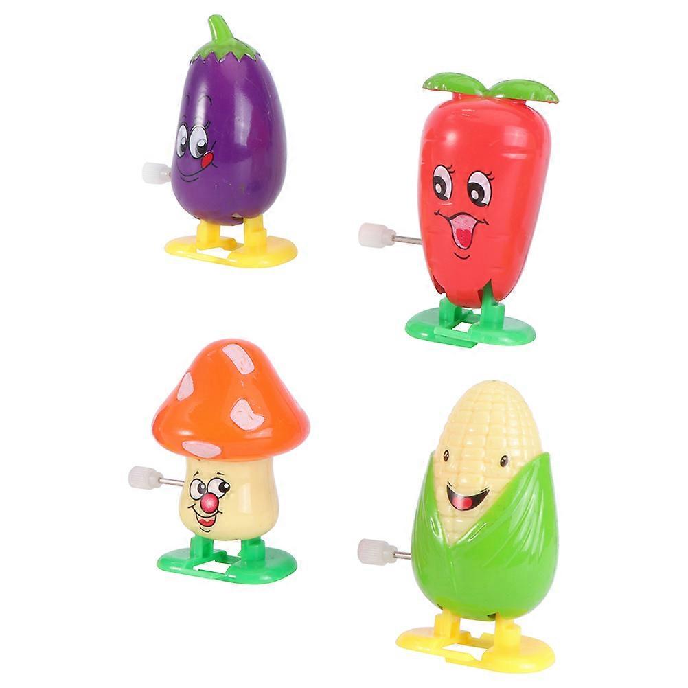 Mini Toys Wind Up Toy for Kids Easter Celebration Party Abs Assorted Color for Entertainment 4Pcs