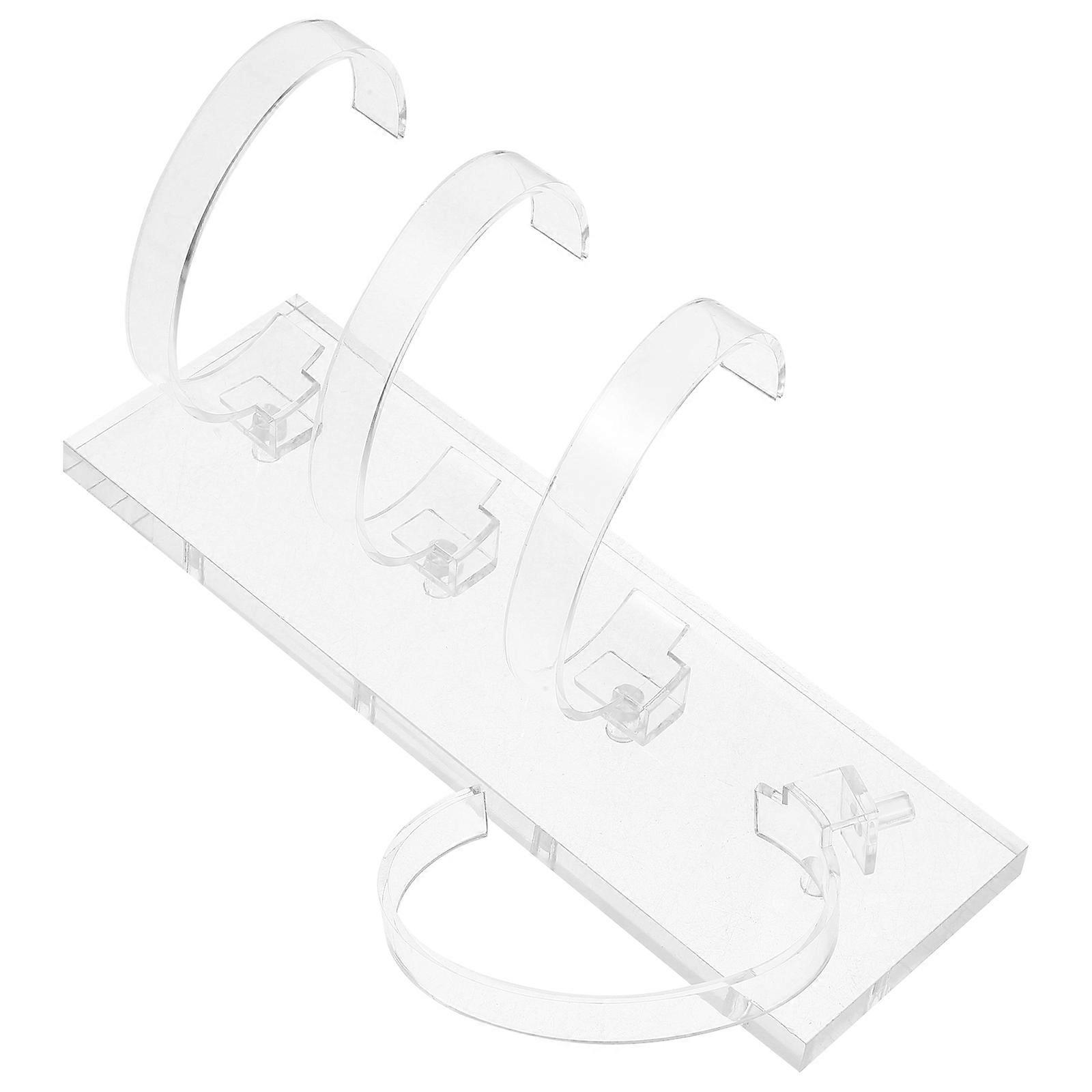 Transparent Watch Display Holder Acrylic Watch Stand for Display 3Pcs