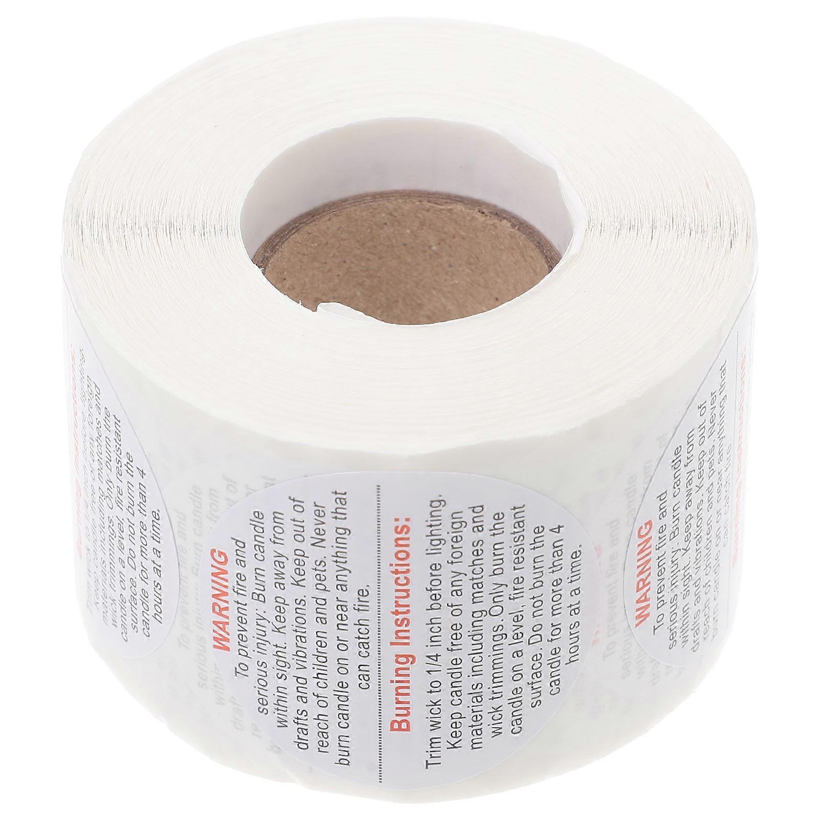 Candle Safety Labels for Candle Making Supplies 4Pcs Warning Sticker Decals