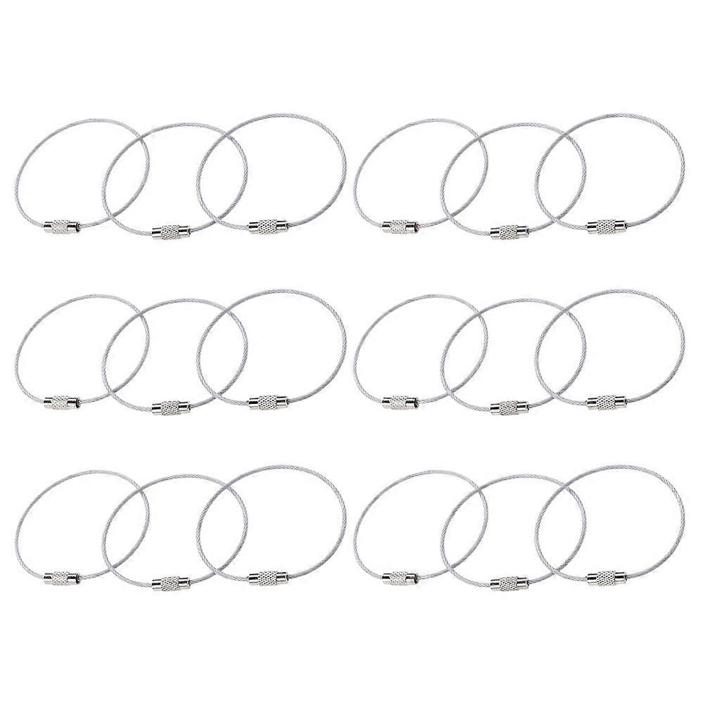 Keychain Rings for Decoration with 25Pcs Stainless Steel Wire Key Chain Loops